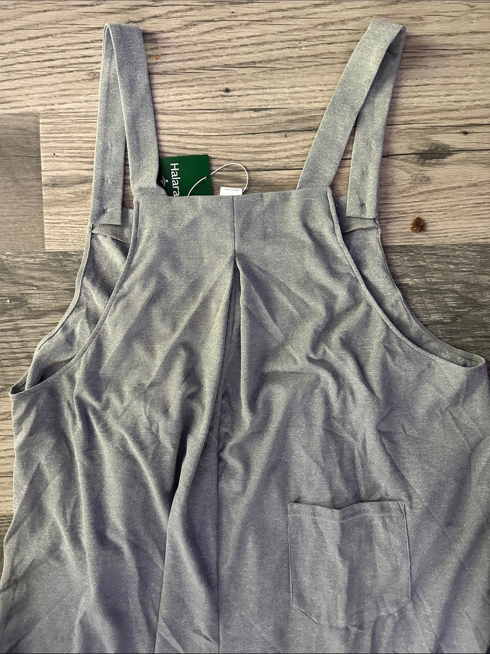 Halara NWT Wide-Leg Jumpsuit with Buttoned Straps - Light Gray women’s 3X - Picture 16 of 16